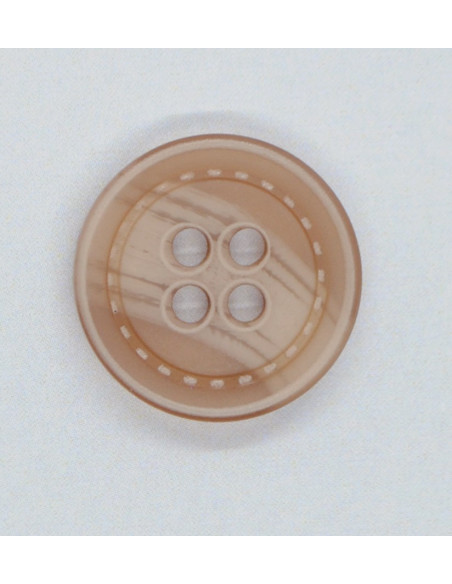 Knapp 15mm Mörk Beige