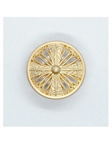 Knapp Metall Guld 18mm