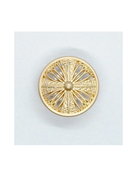 Knapp Metall Guld 18mm