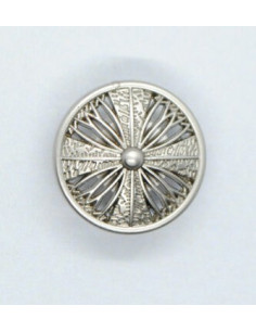 Knapp Metall Silver 18mm