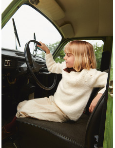 Stickbeskrivning 2506 mod 07 Sweet Pea Sweater junior