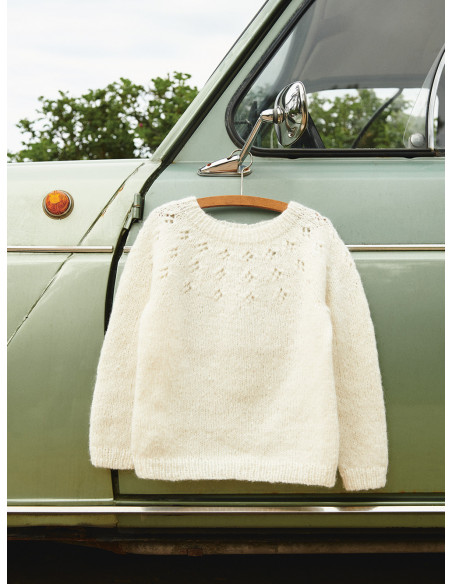 Stickbeskrivning 2506 mod 07 Sweet Pea Sweater junior