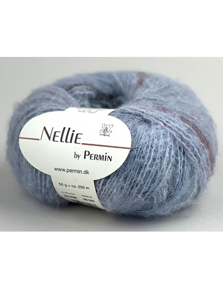 Nellie 12 Ljusblå/Rosa/Vinröd