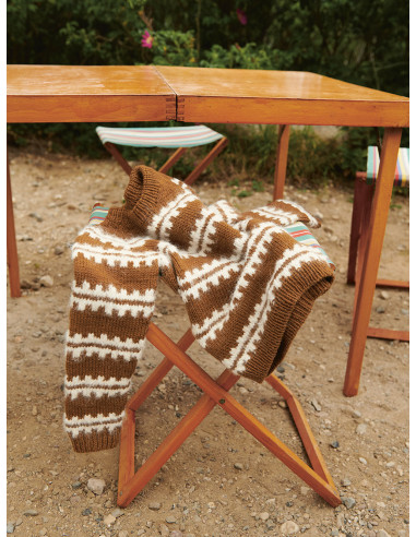 Stickbeskrivning 2506 mod 2 Ridge Sweater junior