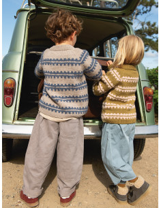 Stickbeskrivning 2506 mod 2 Ridge Sweater junior 2