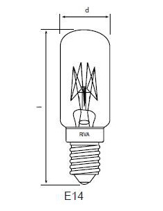 Symaskinslampa  22x63 15W E14