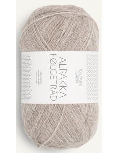Alpakka Följetråd 2650 Ljus Beigemelerad