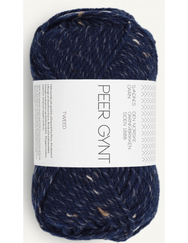 Peer Gynt 5585 Marinblå/Natur Tweed
