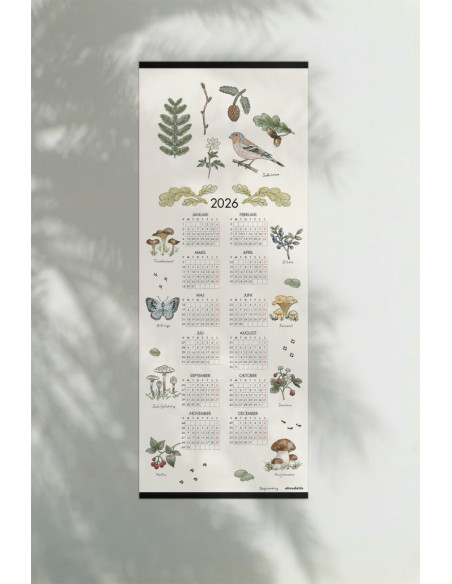 Tyg Kalender 2026 Skogsvandring