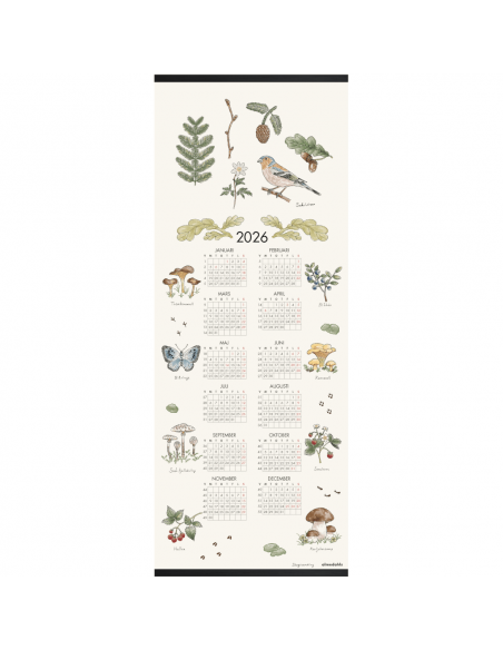 Tyg Kalender 2026 Skogsvandring