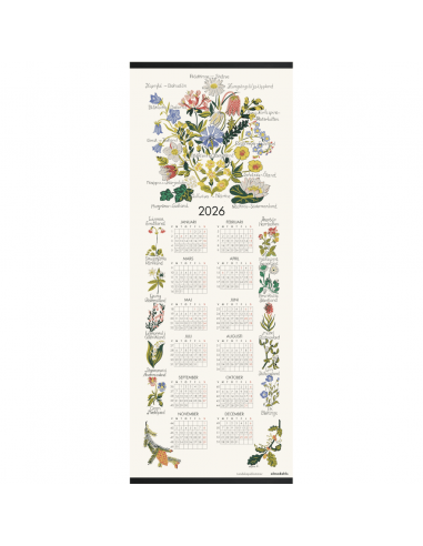 Tyg Kalender 2026 Landskapsblommor