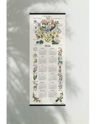 Tyg Kalender 2026 Landskapsblommor