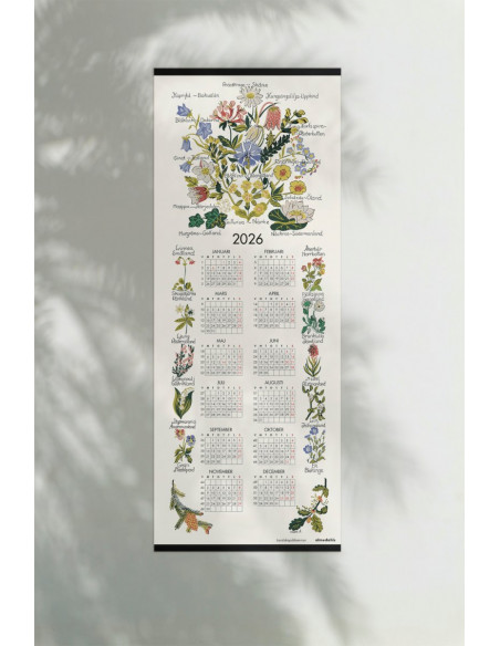 Tyg Kalender 2026 Landskapsblommor