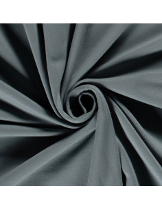 Tyg French Terry Flossad Stålblå