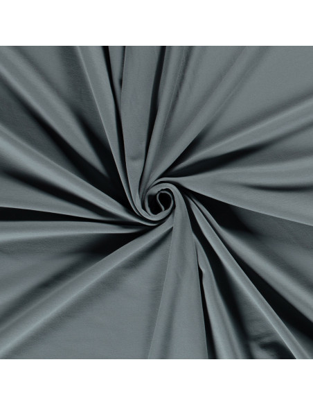 Tyg French Terry Flossad Stålblå