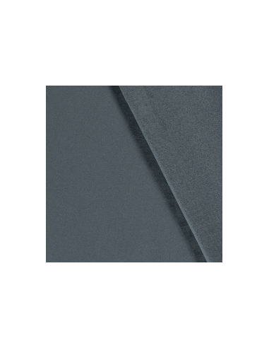 Tyg French Terry Flossad Stålblå