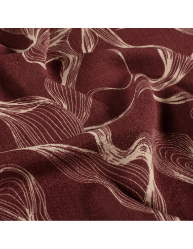 Broken Crepe Bordeau