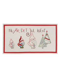Broderi Julbonad "Nu är det Jul igen"
