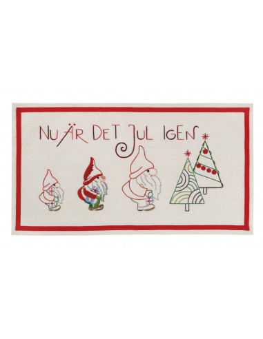Broderi Julbonad "Nu är det Jul igen"