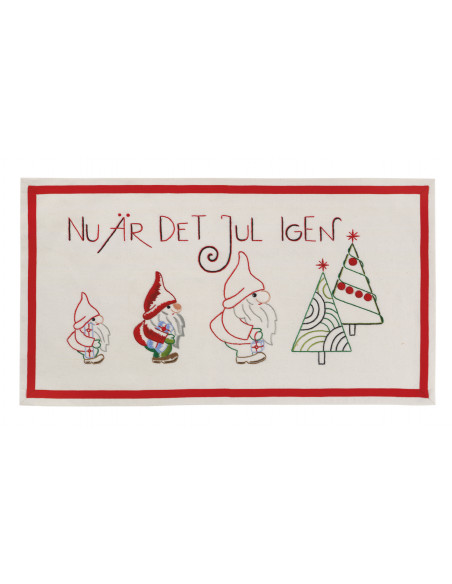 Broderi Julbonad "Nu är det Jul igen"