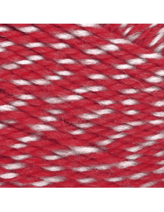 Ola Raggegarn 709 Natur/Röd Moulinè 2