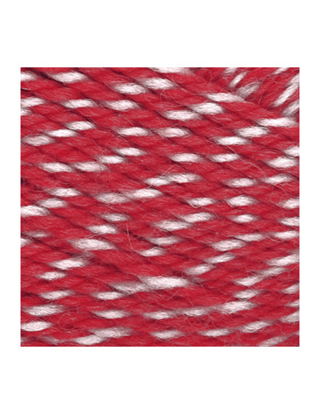 Ola Raggegarn 709 Natur/Röd Moulinè