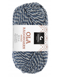 Ola Raggegarn 712 Mörkdenim/Denim/Natur Mouliné