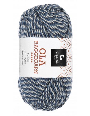 Ola Raggegarn 712 Mörkdenim/Denim/Natur Mouliné