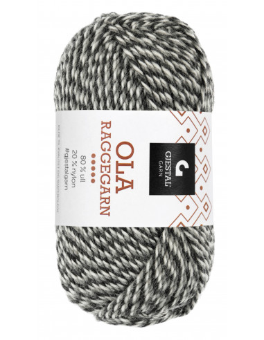 Ola Raggegarn 711 Koks/Grå/Natur Mouliné