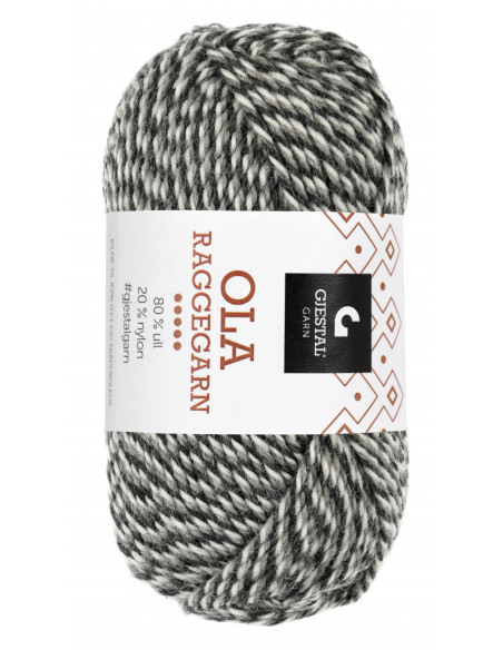 Ola Raggegarn 711 Koks/Grå/Natur Mouliné