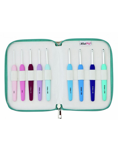 Waves, 2.0 - 6.0 mm - Deluxesett Virknålar med mjukt handtag