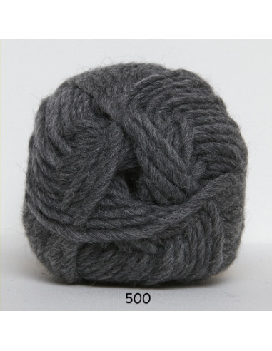 Natur ull 100g 500 Mörk Grå