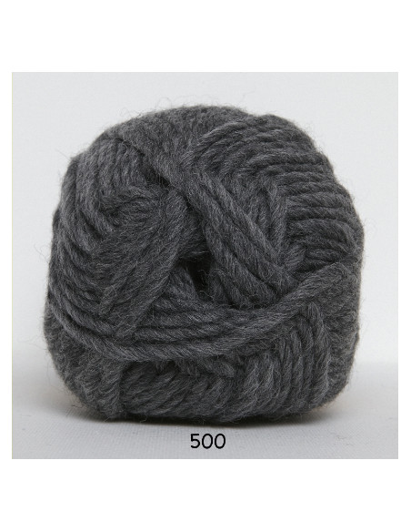 Natur ull 100g 500 Mörk Grå