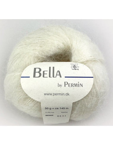 Bella Mohair 02 Naturvit