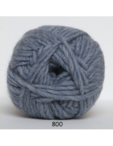 Natur ull 100g 800 Ljusblå