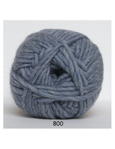 Natur ull 100g 800 Ljusblå