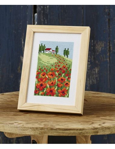 Broderikit Tavla Vallmo