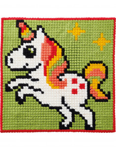 Broderikit "Kits for kids" Enhörning