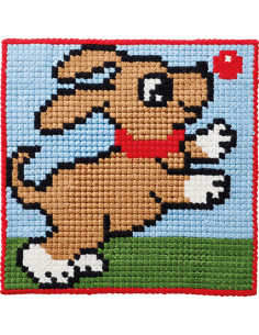 Broderikit "Kits for kids" hund