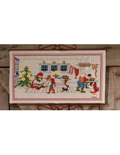 Broderikit Julbonad i köket