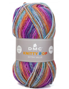 Knitty Pop 477 Aqua/Orange/Lila