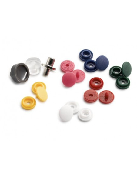 Plasttryckknappar Prym set 6 färger 72st