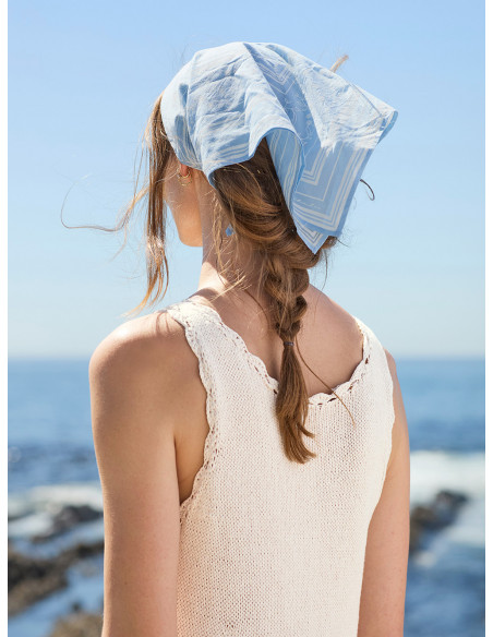 Stickbeskrivning Roselyn Top Tynn Line