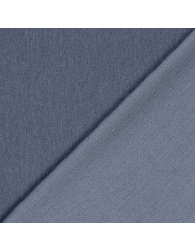 Gabardin Blåmelerad Polyester/viskos