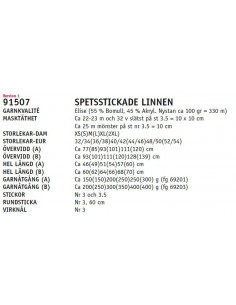 Stickbeskrivning 91507 Elise 2