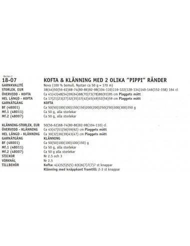 Stickbeskrivning 1807 Nova