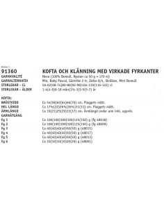 Stickbeskrivning 91360 Nova 2