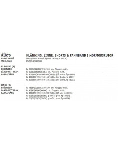 Stickbeskrivning 91070 Nova 2