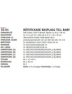 Stickbeskrivning 1001 Soft Cotton 2