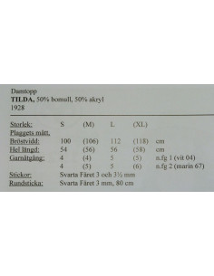 Stickbeskrivning Tilda 1928 2